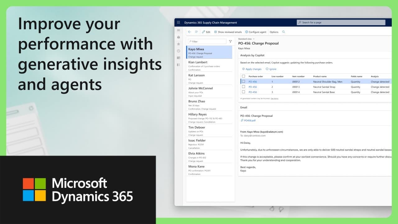 Microsoft Dynamics 365 Supply Chain Management Video